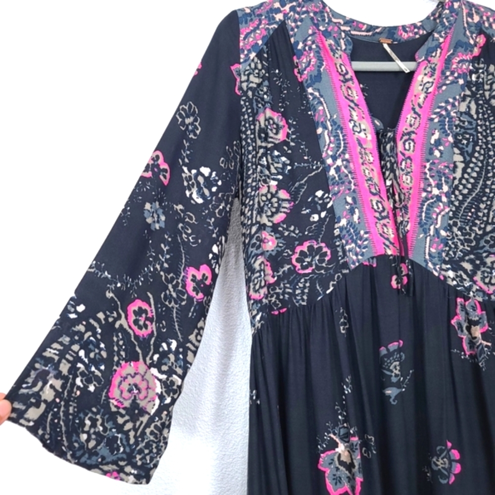 FREE PEOPLE If You Only Knew Black Boho Dress - Picture 9 of 14